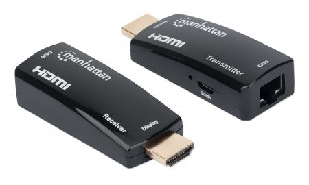 Kit Extensor Hdmi Manhattan 207539 Compacto De Sobre Ethernet. Extiende Una Señal Hasta 60 Usando Cable Cat6