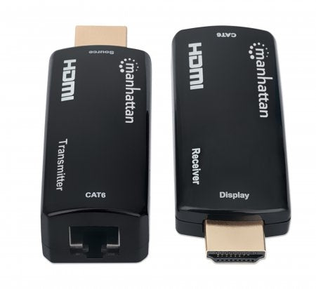 Kit Extensor Hdmi Manhattan 207539 Compacto De Sobre Ethernet. Extiende Una Señal Hasta 60 Usando Cable Cat6