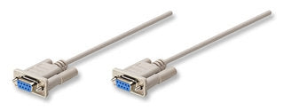 Cable Serial - Db9 Rs232 Null Modem Manhattan 301404 Hembra A Hembra1.8M