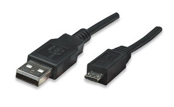 Cable Usb Manhattan V2 A-Micro B  Pvc 1.0M Negro 307161