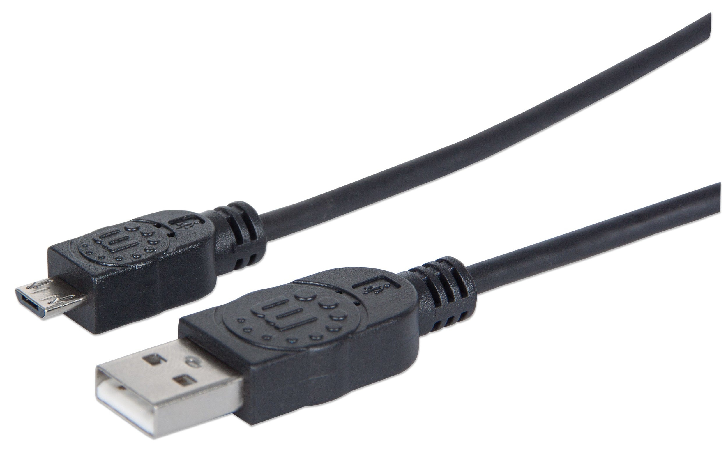 Cable Usb Manhattan 307178 A Micro-B De Alta Velocidad 1.8M Color Negro.