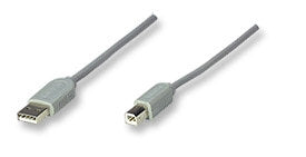 Cable Usb A-B 1.8 Mts Manhattan Gris