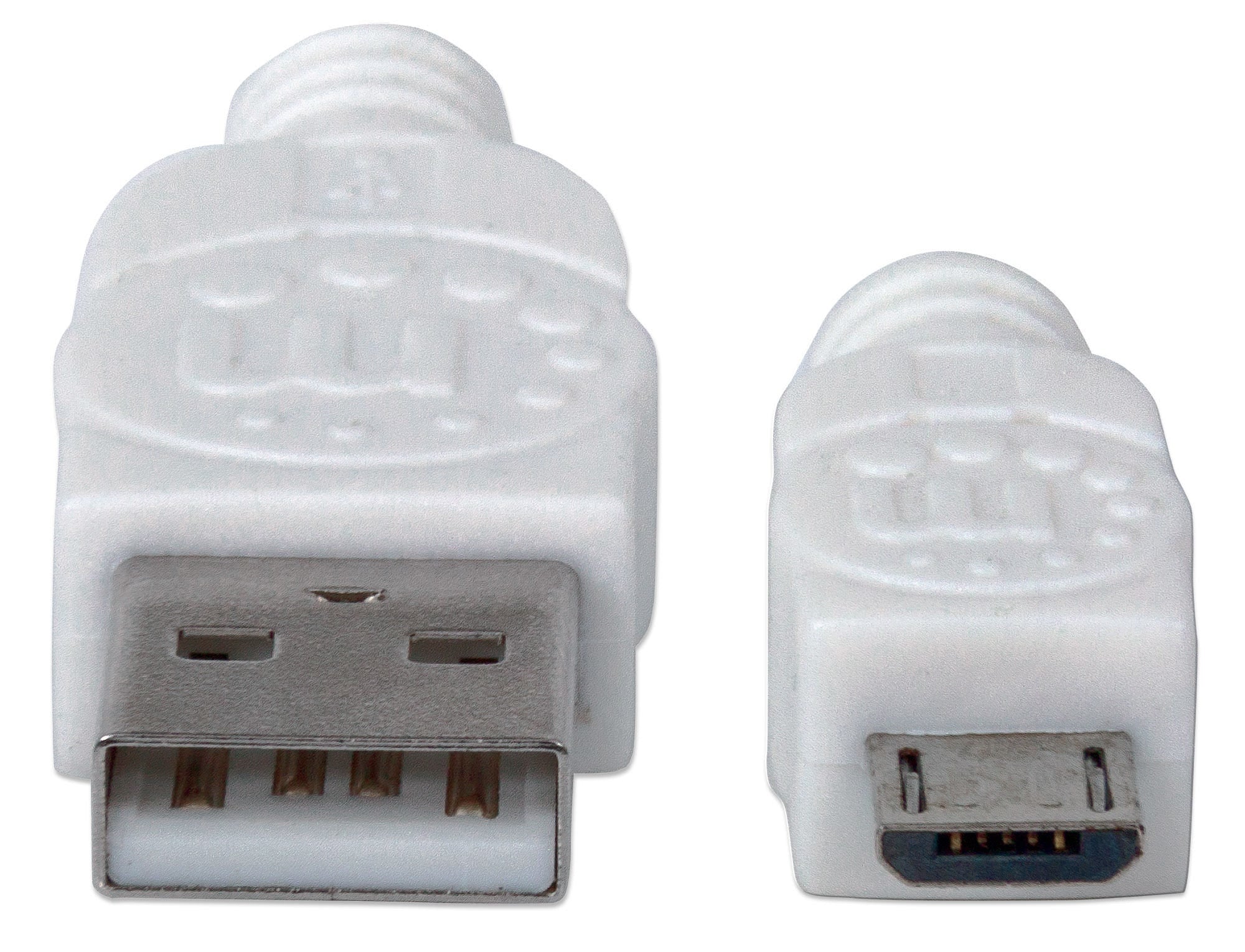 Cable Usb Manhattan V2.0 A-Micro B 1.0M Blanco 323987