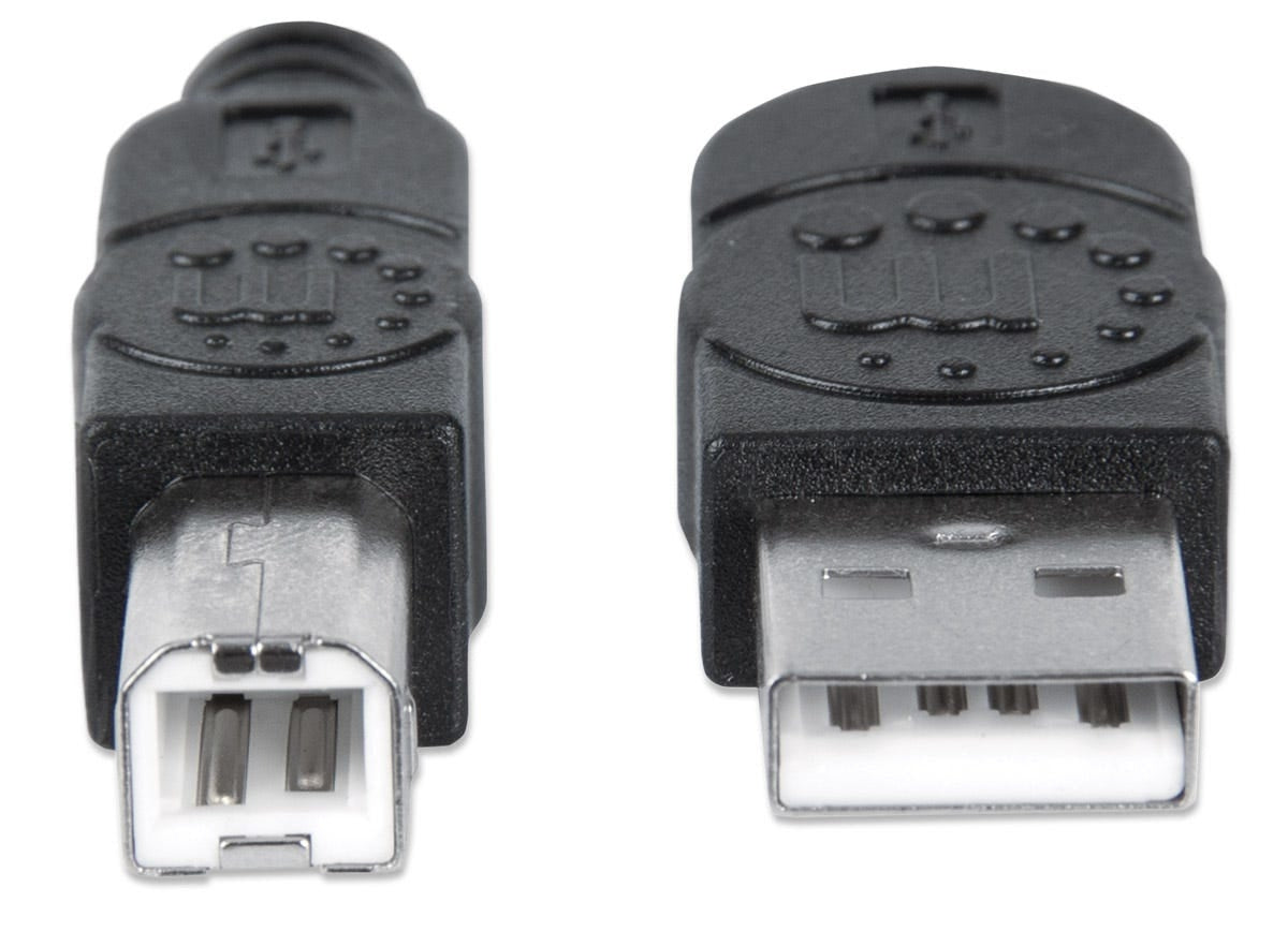 Cable Usb Manhattan 337779 45 A B Macho/Macho Negro