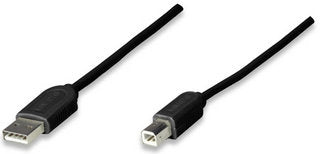 Cable Usb 1.1 Manhattan 342650 A B (342650) Negro/Blanco Economico 1.8