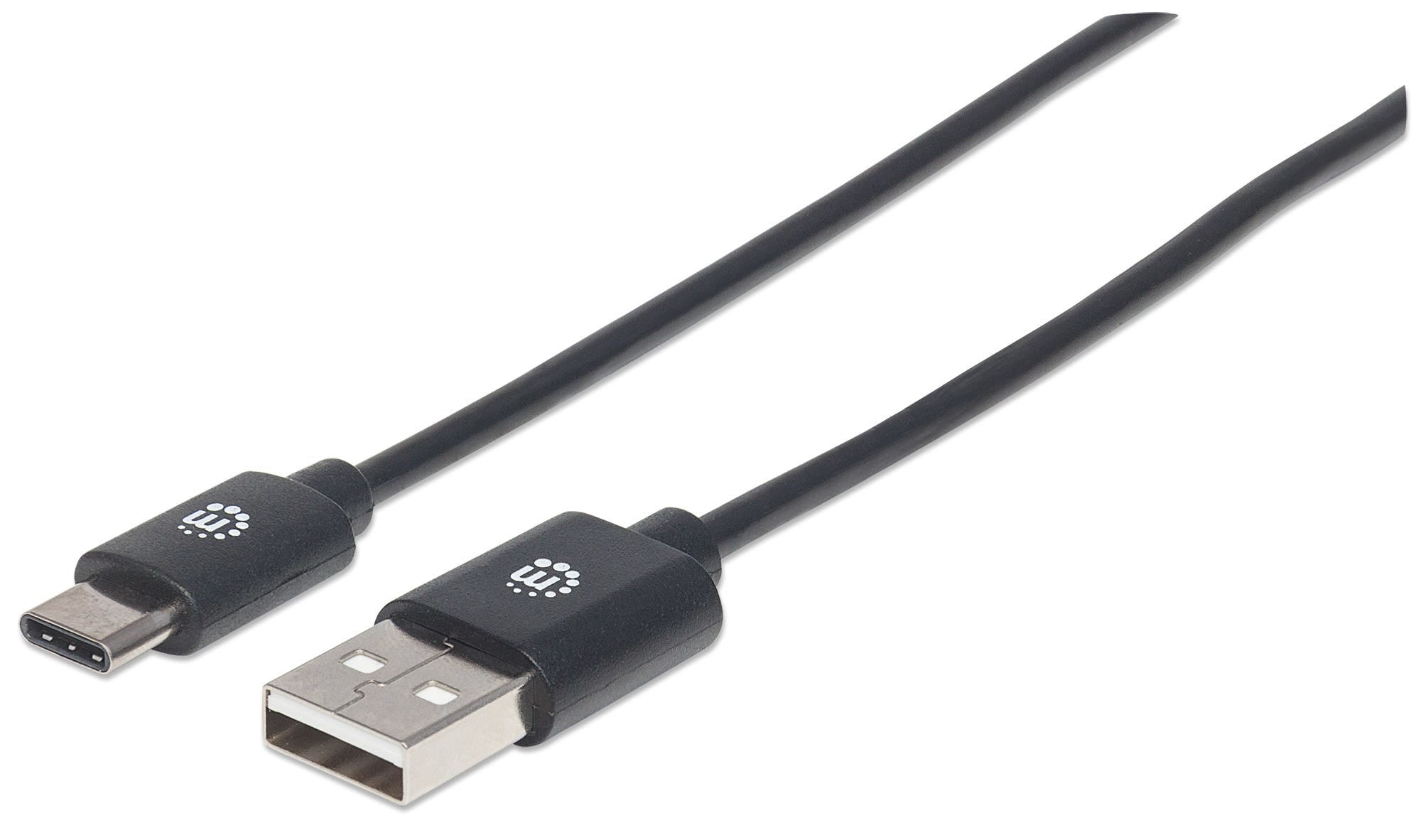 Cable Usb Manhattan 353298 A Largo 1M Color Negro. 2.0 Estándar-A Macho Macho.