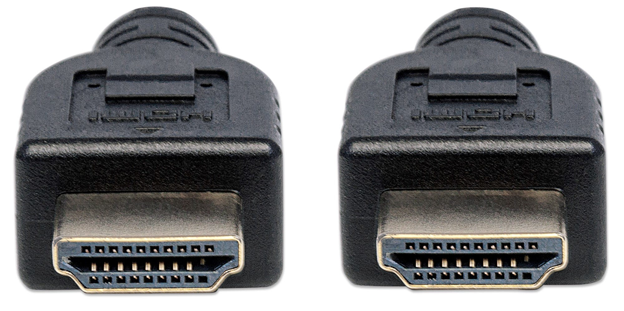 Cable Hdmi Manhattan 353922 De Alta Velocidad Con Ethernet Para Pared 1M Hec Arc 3D 4K Blindadocalificado Como Cl3 Negro.