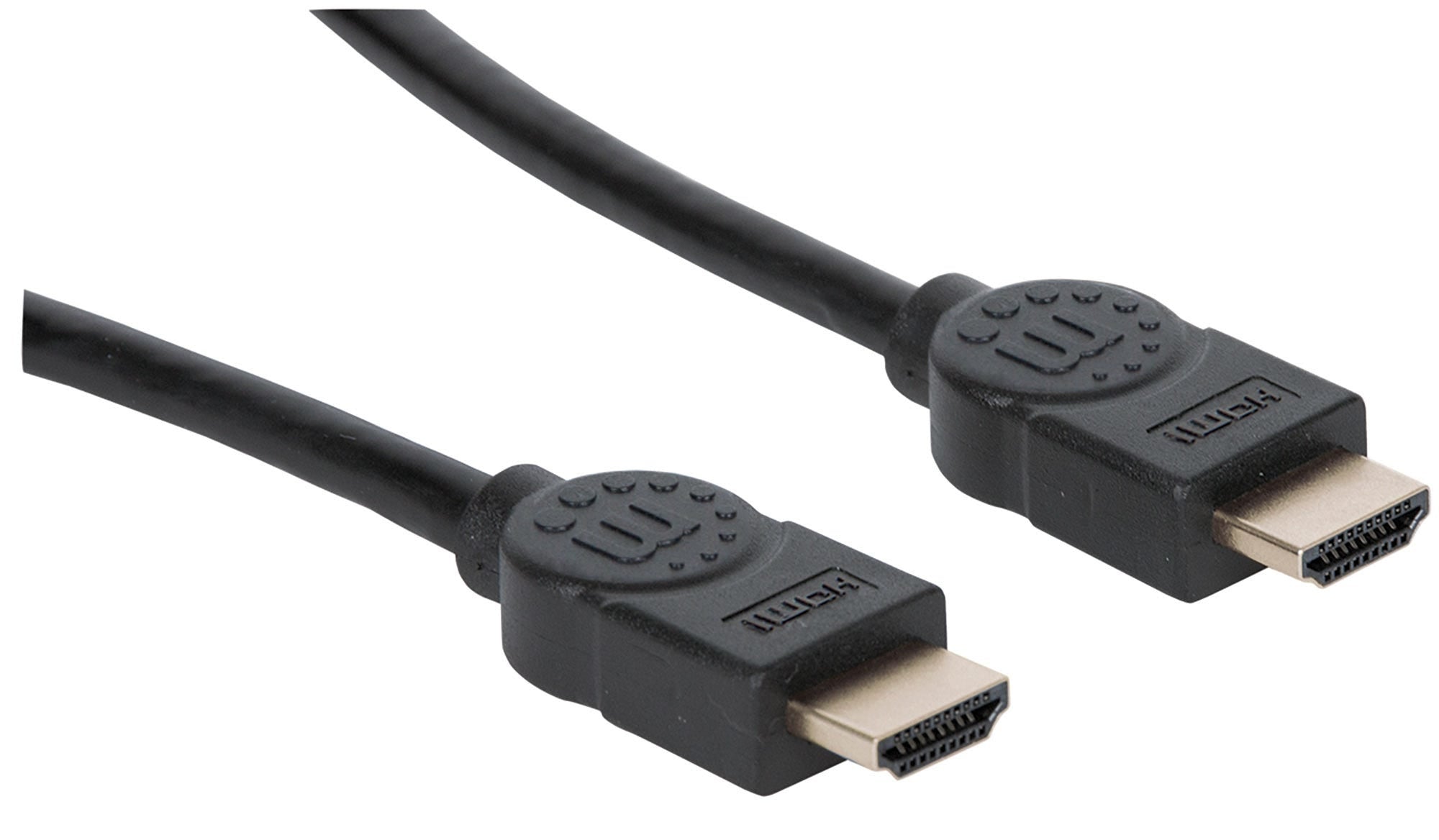 Cable Hdmi De Ultra Alta Velocidad Manhattan 354080 Hec Hdr Dinámico Vrr Qms Qft Allm Earc 3D 8K 60Hz Blindado 2 Color Negro