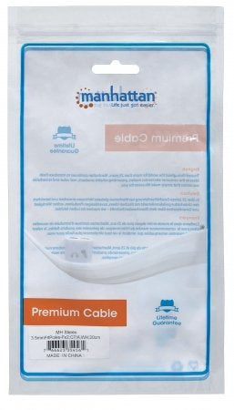 Cable Estereo 3.5Mm Manhattan 354561 Separador Audífono Y Micrófono Estéreo Convierte Puerto Trrs Una Conexión Separada De Trs Audífono/Micrófono