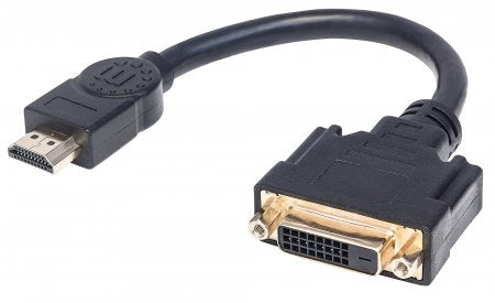 Cable Hdmi Manhattan Macho-Dvi-D Hembra 20Cm 354592