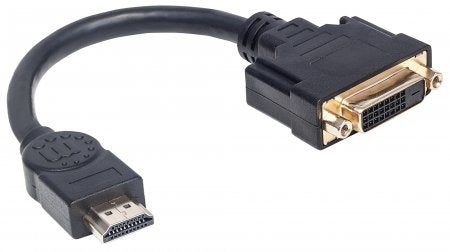 Cable Hdmi Manhattan Macho-Dvi-D Hembra 20Cm 354592