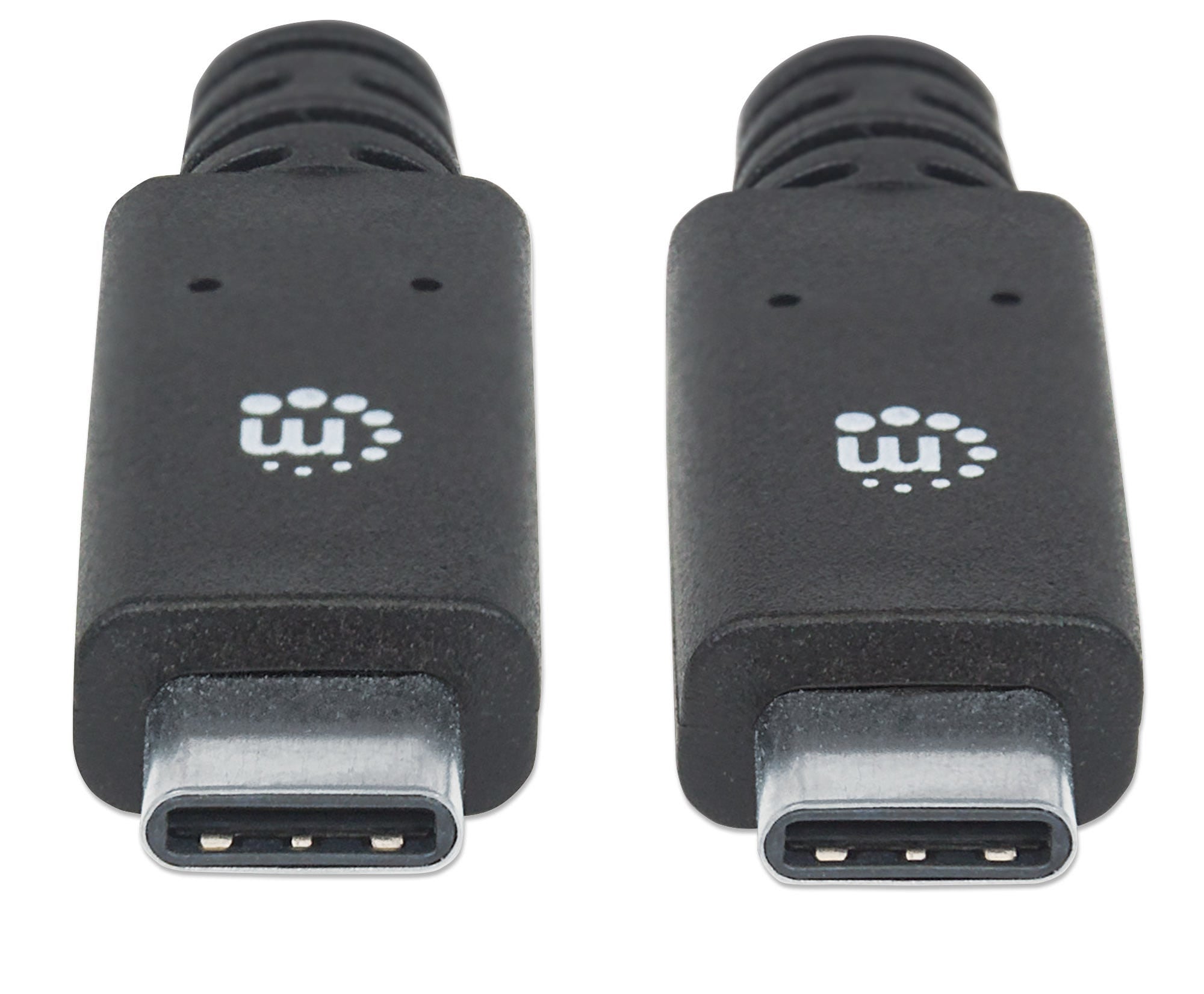 Cable Usb-C Manhattan V3.1, C-C 2.0M Negro 354905