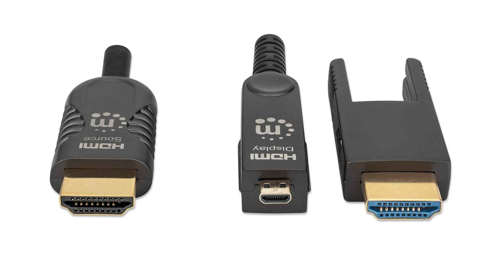 Cable Hdmi Manhattan 355193 Óptico Activo De Alta Velocidad Con Conector Desmontable 30M.