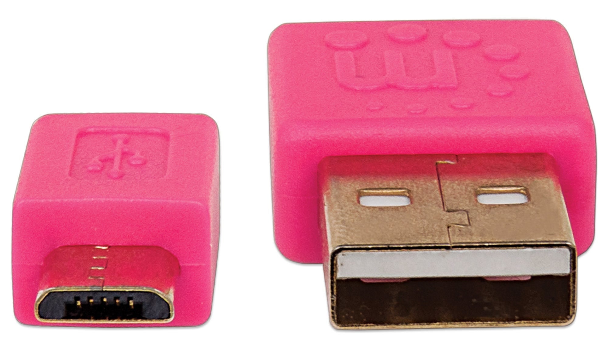 Cable Usb Manhattan 391443 Micro B A Macho/Macho Rosa