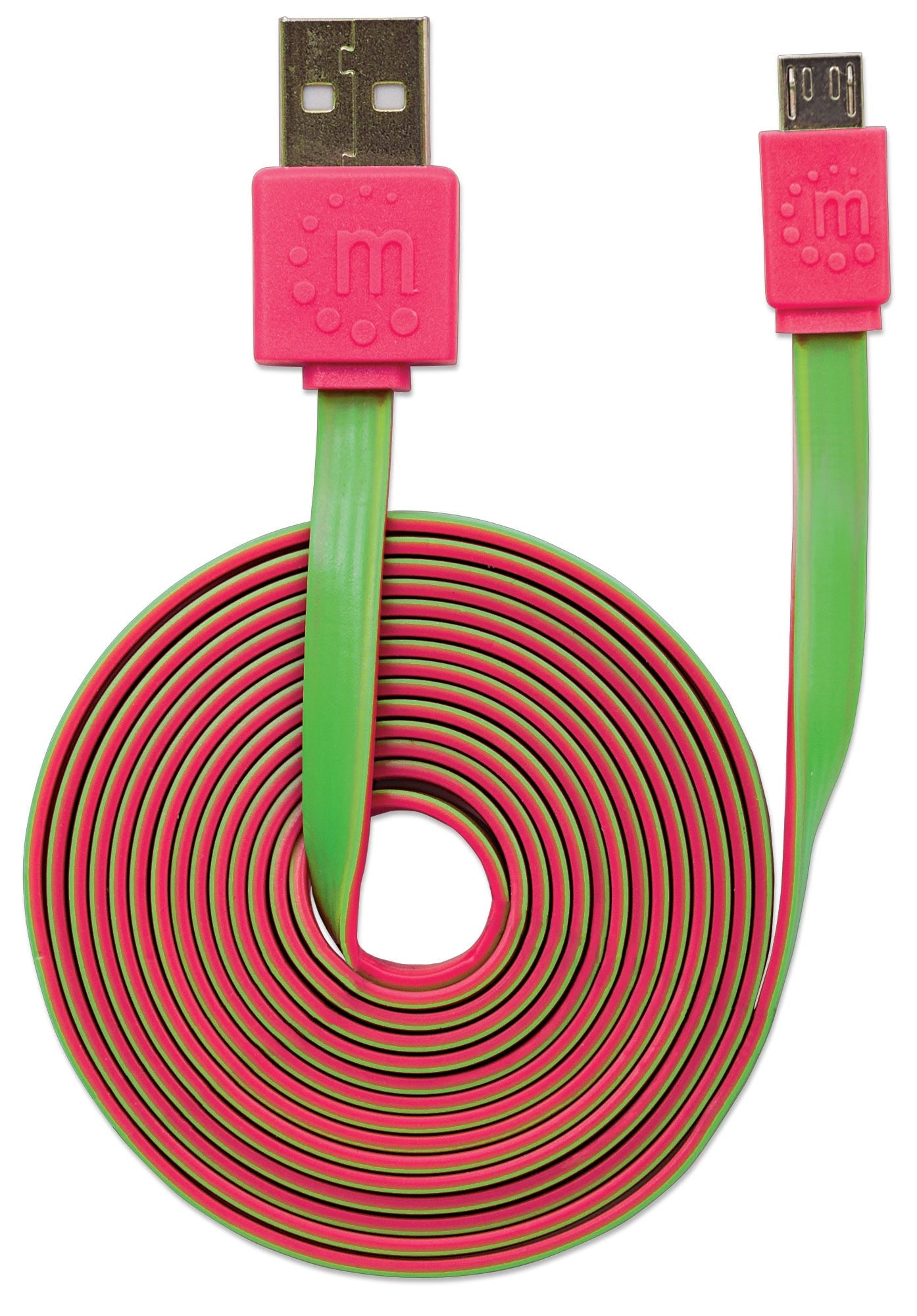 Cable Usb Manhattan 391443 Micro B A Macho/Macho Rosa