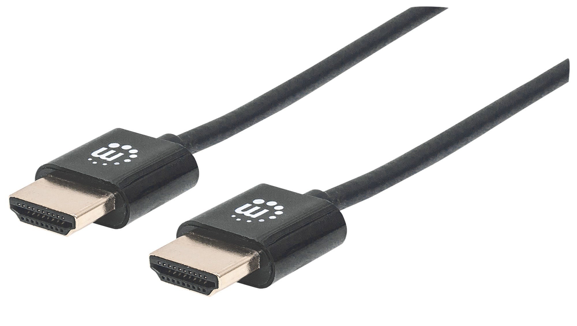 Cable Hdmi Ultradelgado Manhattan 1.8M Ethernet 3D 4K M-M Velocidad 2.0