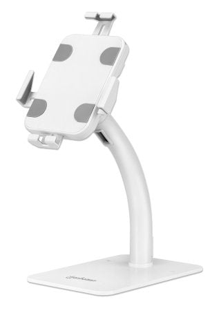 Soporte Manhattan 406352 Sopoprte De Escritorio Para Tablet Antirrobo Color Blanco