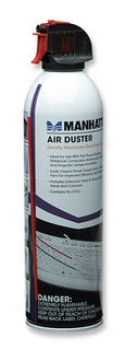 Aire Comprimido Manhattan 410632 Bote De 8 Oz; Remueve Manera Segura El Polvo Y La Suciedad Equipo Electrónico Delicado Sin Dejar Rayaduras.