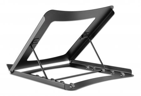 Soporte Ajustable Para Laptops Y Tabletas Manhattan 462129 Dispositivos De 10 Pulgadas 15.6 Hasta Kg Plegable En Cinco Posiciones Negro