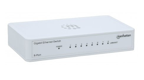 Switch Gb  8 Ptos Manhattan Ethernet Blanco 560702