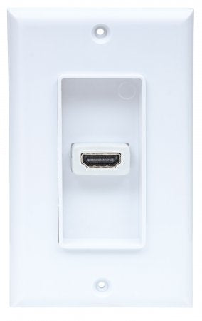 Tapa Jack Hdmi Manhattan 771719 Placa De Pared Un Puerto Compatible Con Cajas Montaje Distribución Sencilla Ranuras Y Montadas En Pared.