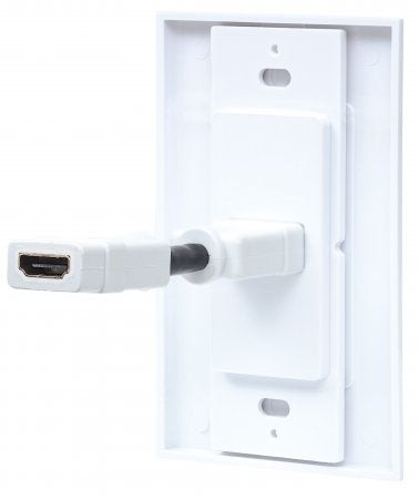 Tapa Jack Hdmi Manhattan 771719 Placa De Pared Un Puerto Compatible Con Cajas Montaje Distribución Sencilla Ranuras Y Montadas En Pared.