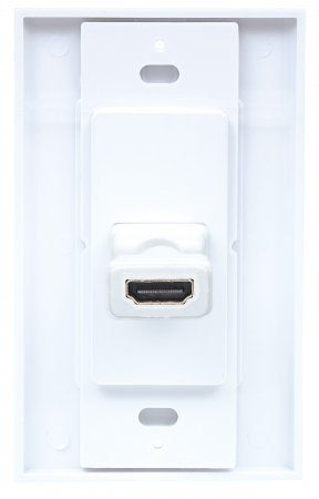 Tapa Jack Hdmi Manhattan 771719 Placa De Pared Un Puerto Compatible Con Cajas Montaje Distribución Sencilla Ranuras Y Montadas En Pared.