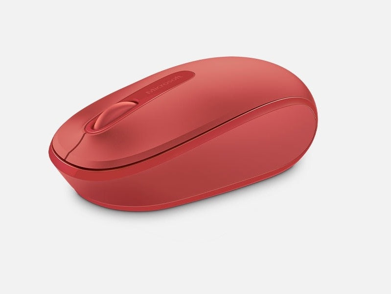 Mouse Microsoft Wireless Mobile 1850 Inalambrico Rojo 2 Botones Rf Wireless+Usb Óptico 1000 Dpi