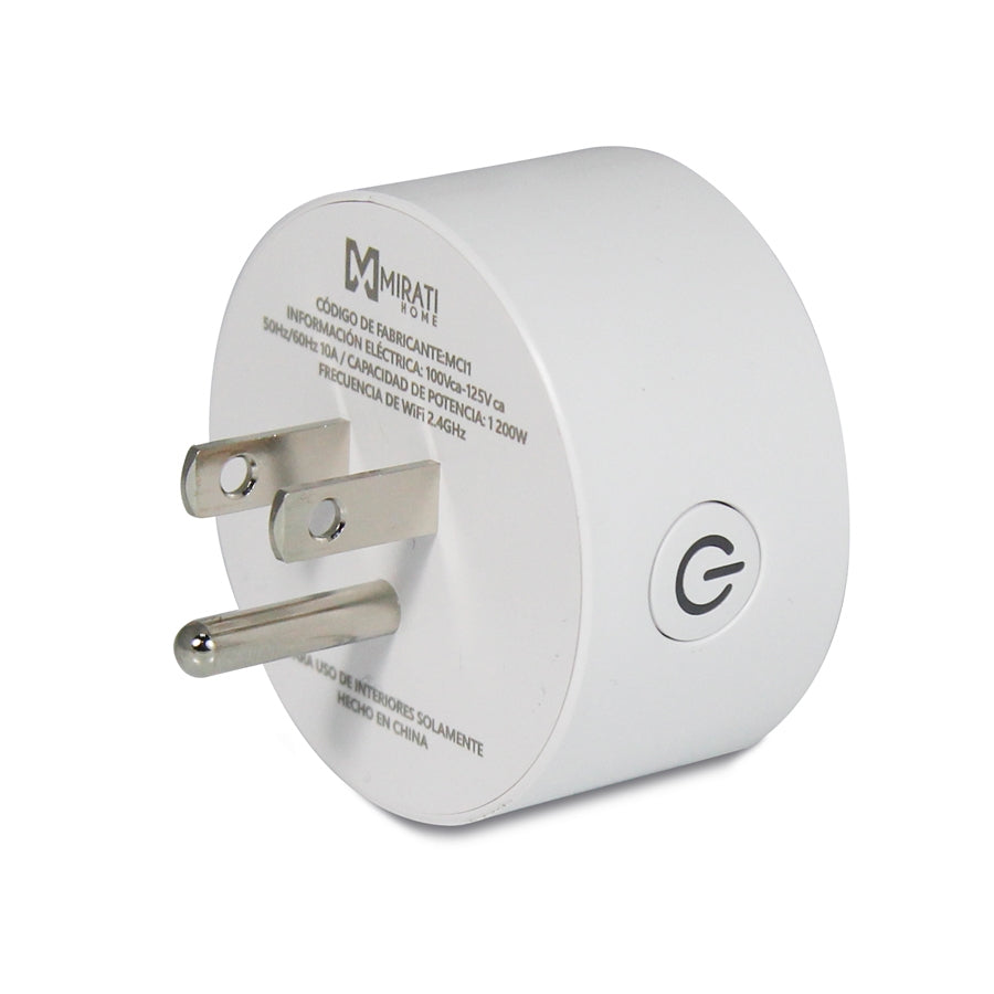 Contacto Inteligente // Mirati // Smart Plug // Wifi 2.4Ghz // Compatible Con Android E Ios // Funciona Con Alexa Y Asistente De Google