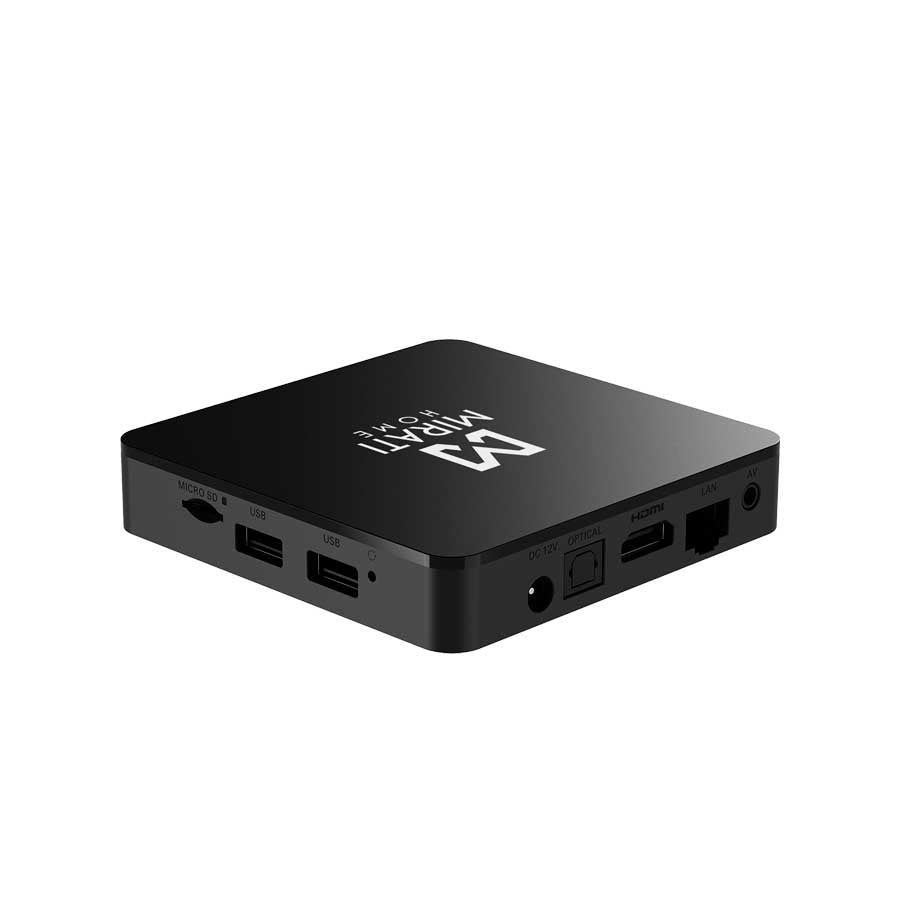 Smart Tv Box Mirati, Android Tv 1O Certificado/ 1Gb Ram / 8Gb Almacenamiento/ Full Hd/ Hdmi/ Usb /Micro Sd/ Wifi/ Rj45