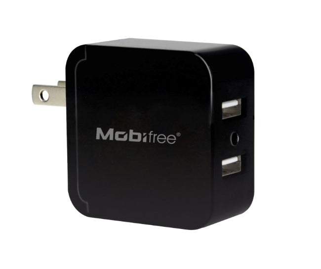 Kit Cargador Usb Con Cable Lightning Mobifree Mb-914192 Pared Negro