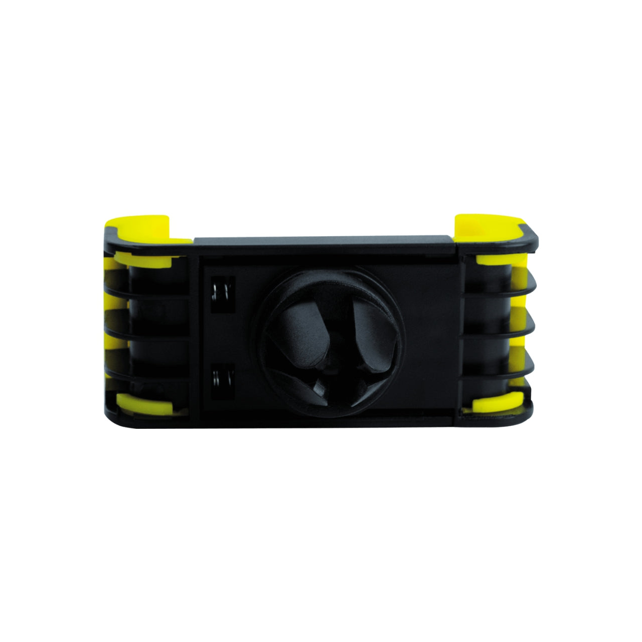 Soporte Para Celular Mobifree Holder Mount Ventila Negro Y Amarillo Universal De Plástico