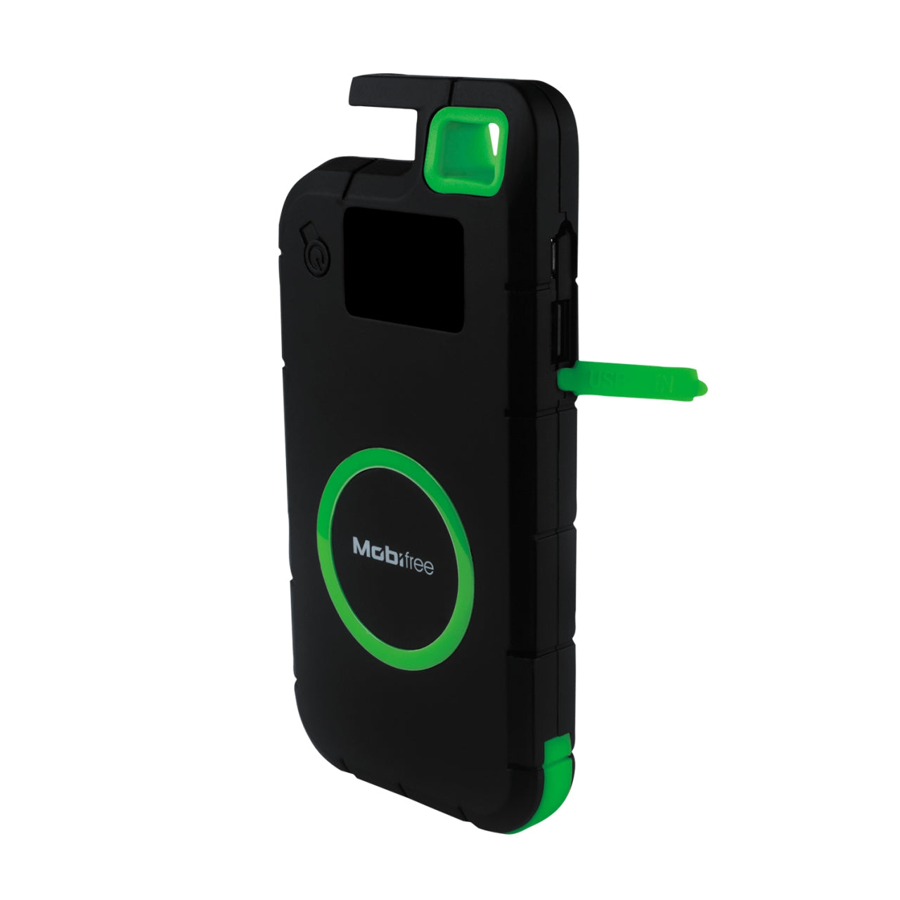 Cargador Inalámbrico Mobifree Power Bank 8000 Mah De Inalambrica Negro Verde