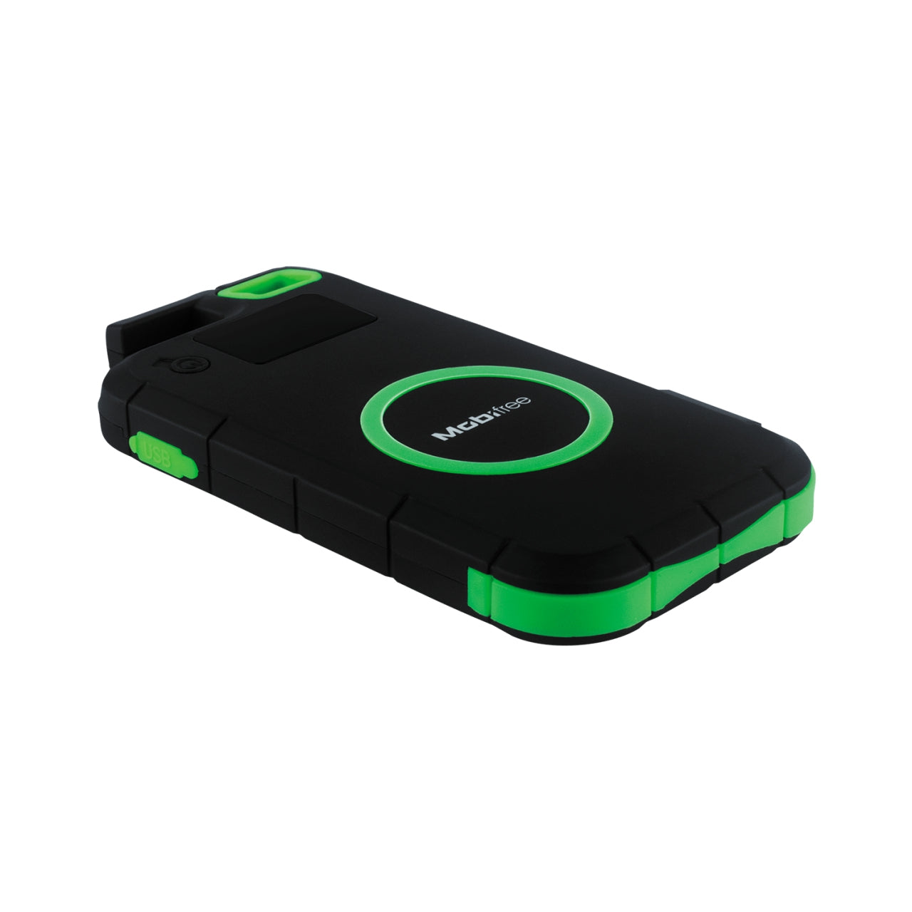 Cargador Inalámbrico Mobifree Power Bank 8000 Mah De Inalambrica Negro Verde