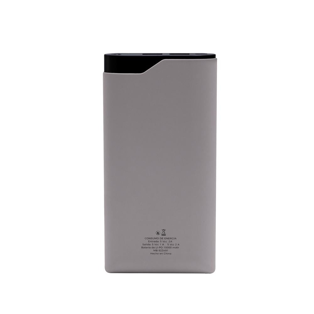 Cargador Portátil Mobifree Power Bank 10000 Mah Gris Varios