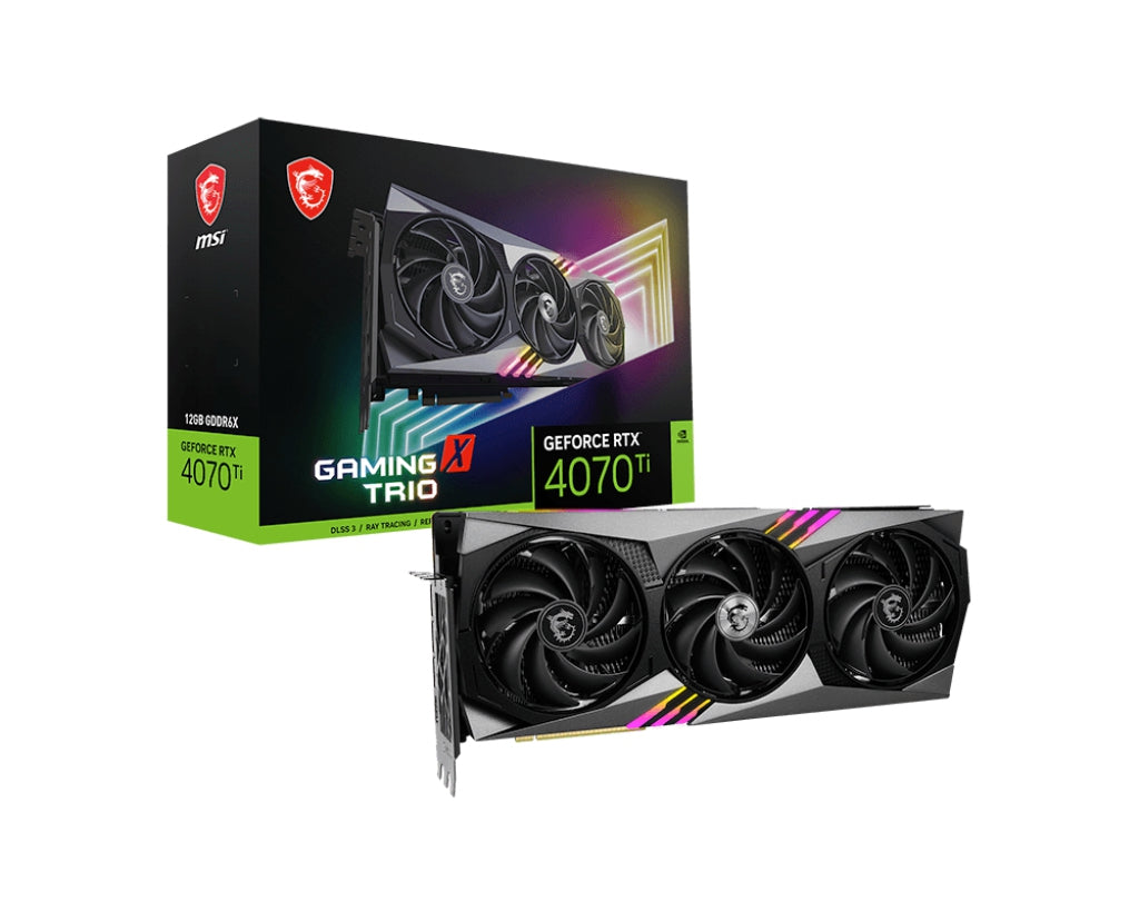 Tarjeta De Video Msi 4070Ti Rtx Gaming X Trio 12Gb Gddr6X G407Tgxt121