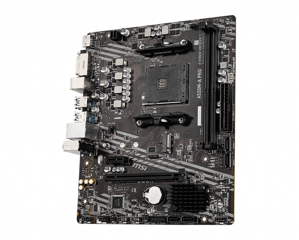 Motherboard Msi A520M-A Pro Socket Am4 Microatx Soporta Procesadores Ryzen 5000 Y 3000 4000G Series