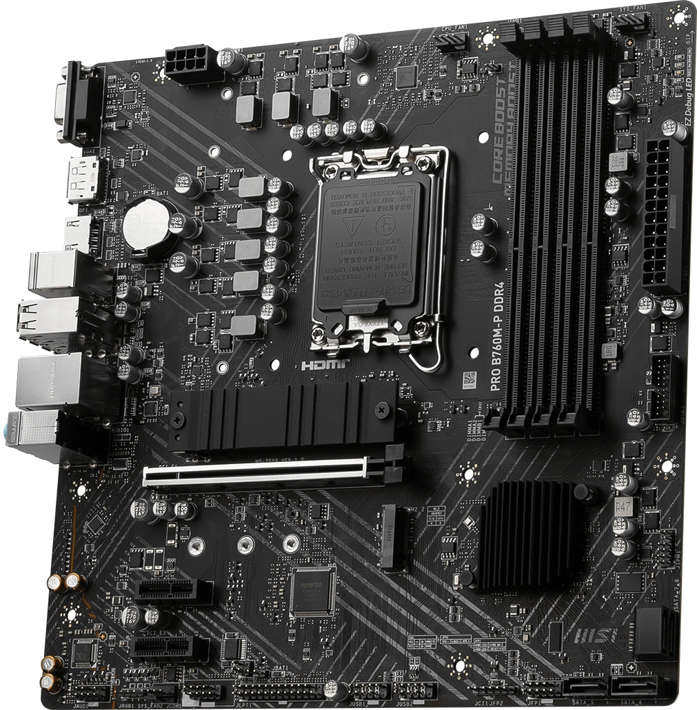 Motherboards Msi B760M-P Pro Ddr4 Formato Matx Socket Lga1700 (12Va Y 13Va Generación)