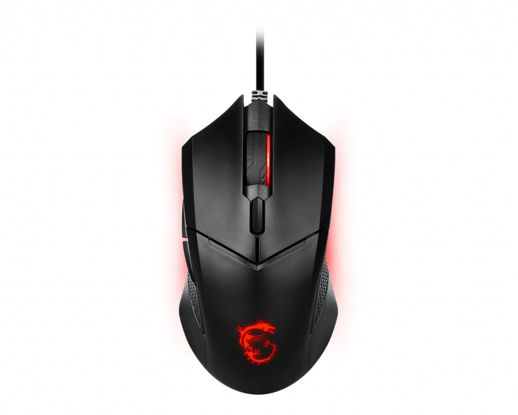 Mouse Gamer Msi Clutch Gm08 Usb Óptico 200/400/800/1600/3200 Dpi Negro