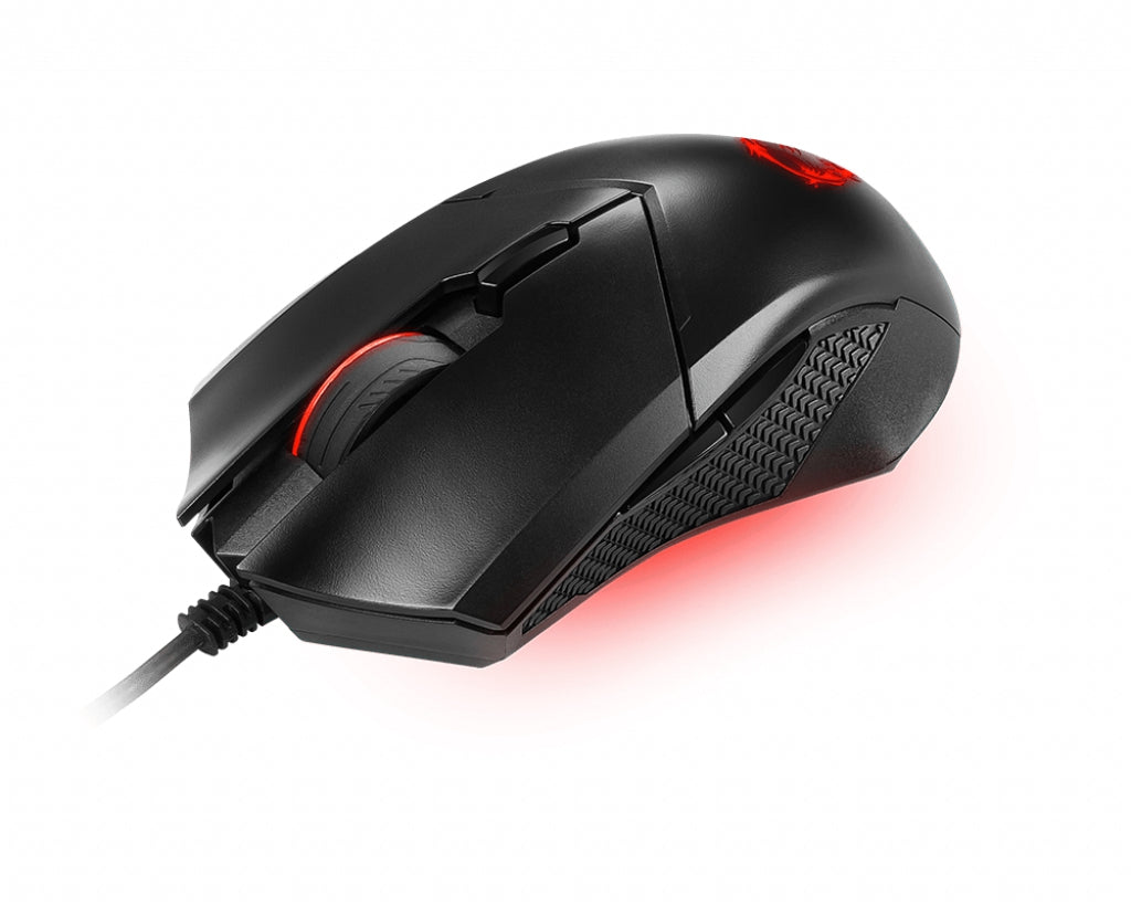 Mouse Gamer Msi Clutch Gm08 Usb Óptico 200/400/800/1600/3200 Dpi Negro