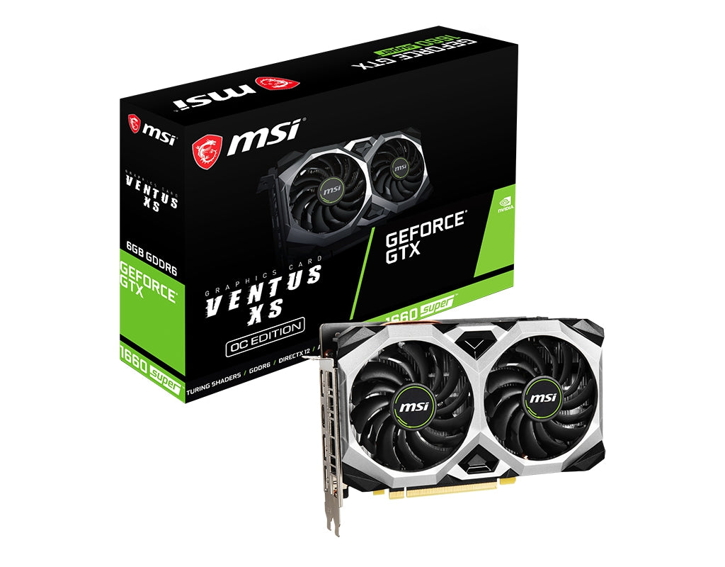 Tarjeta De Video Msi Geforce Gtx 1660 Super Ventus Xs Oc Nvidia 1815 Mhz Gddr6 Gb