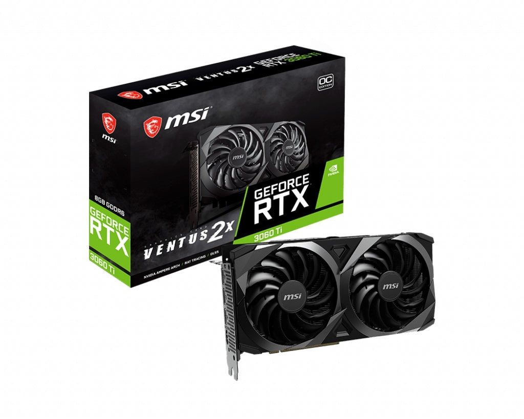 Tarjeta De Video Msi Geforce Rtx 3060 Ti Ventus 2X 8G Oc V1 Lhr