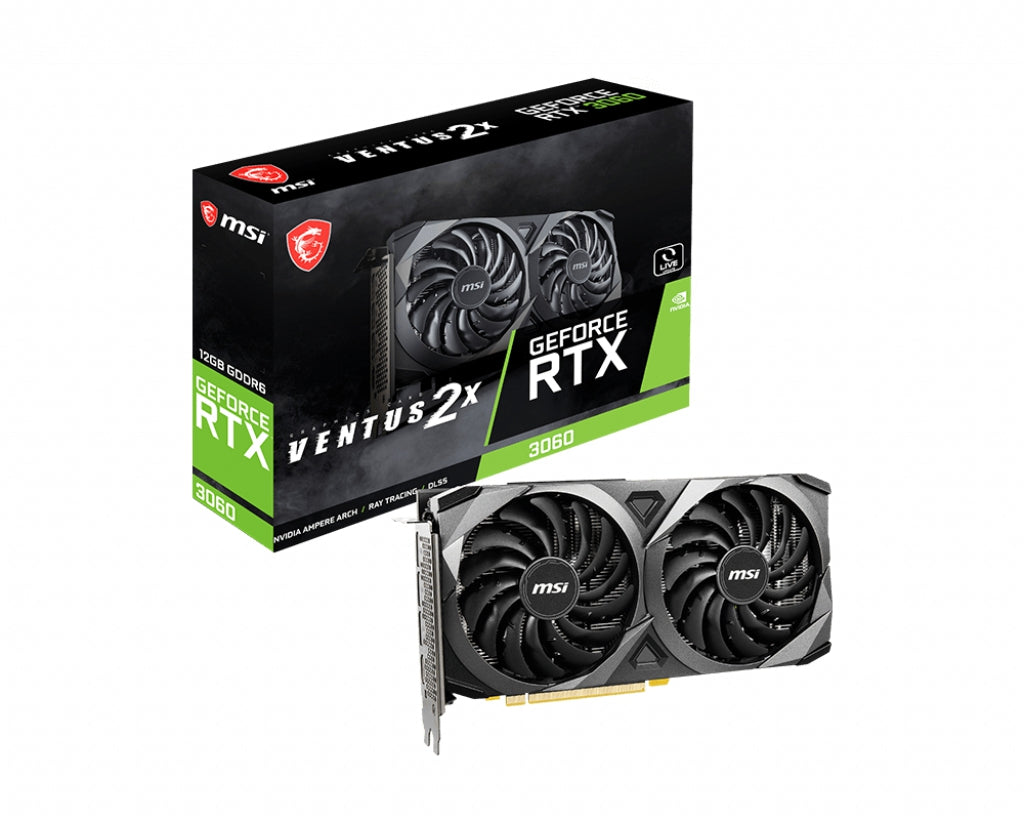 Tarjeta De Video Msi Geforce Rtx 3060 Ventus 2X 12G Gddr6 Pci Express 4.0