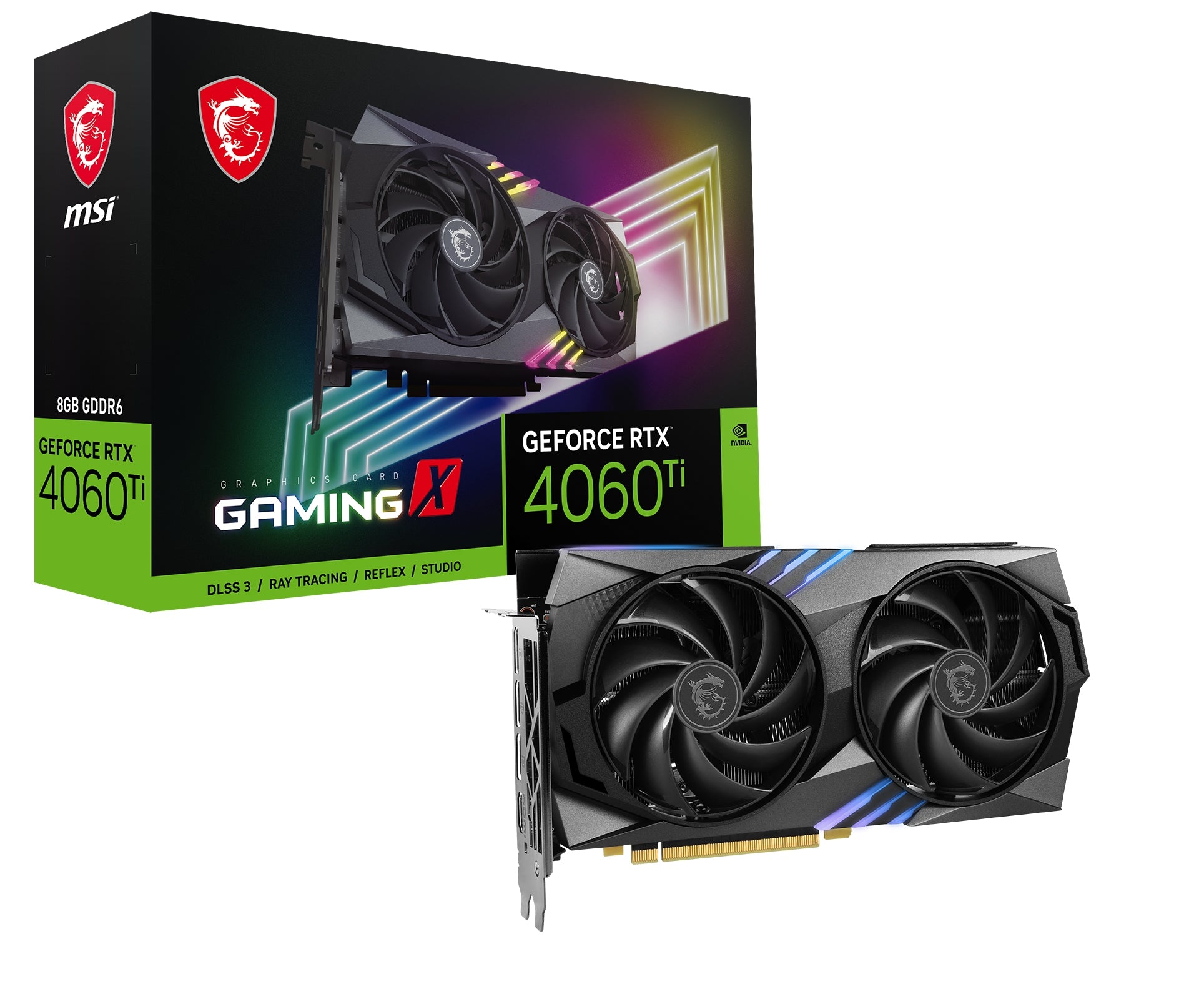 Tarjeta De Video Msi Nvidiageforce Rtx 4060 Ti Gaming X 8G