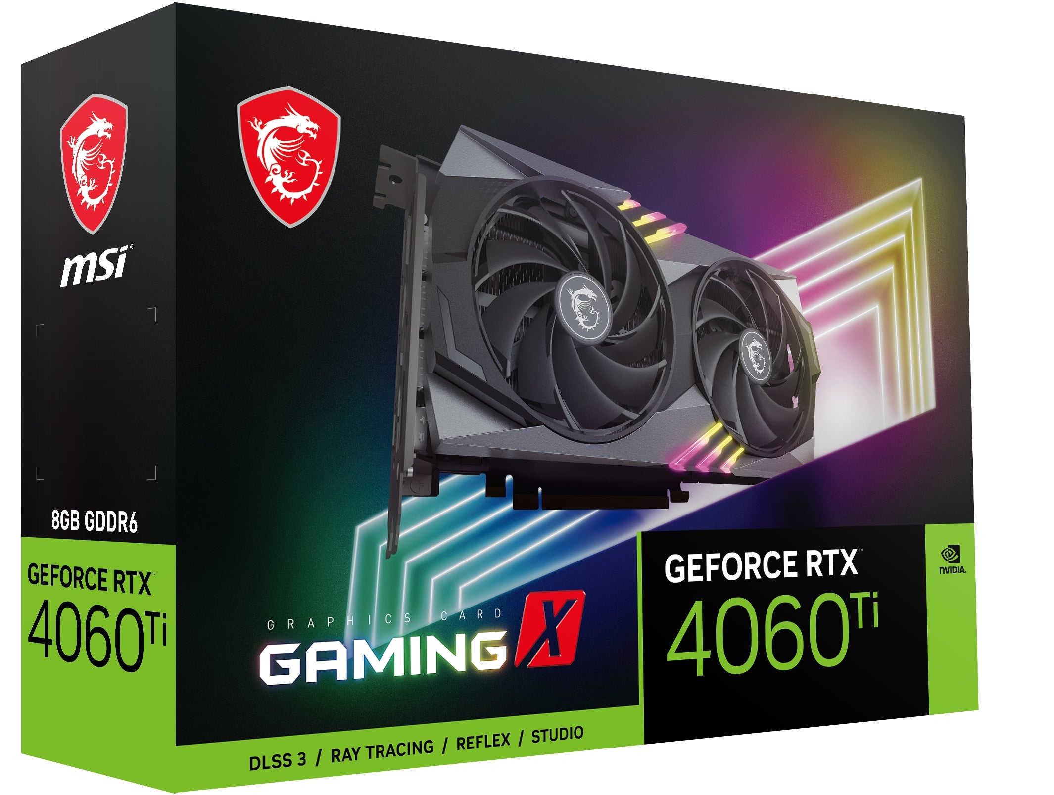 Tarjeta De Video Msi Nvidiageforce Rtx 4060 Ti Gaming X 8G