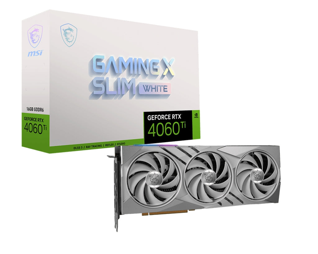 Tarjeta De Video Msi Nvidia Geforce Rtx 4060 Ti Gaming X Slim White 16