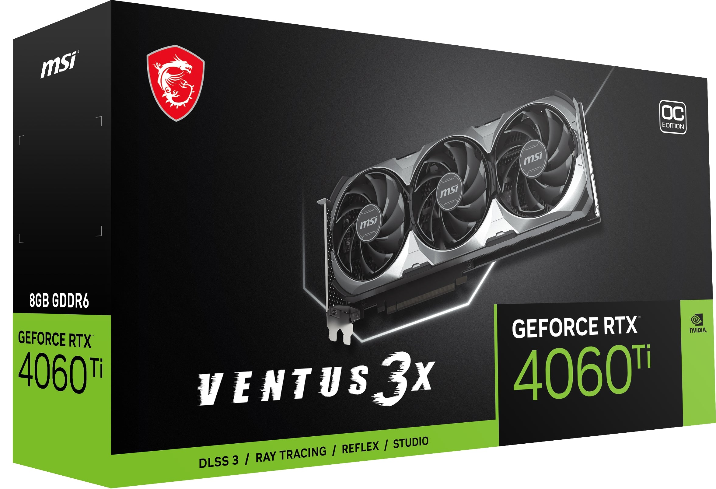 Tarjeta De Video Msi Nvidiageforce Rtx 4060 Ti Ventus 3X 8G Oc