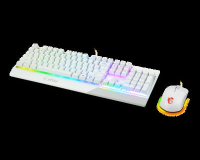 Kit Teclado Y Mouse Msi Gk30 Combo Vigor White Us