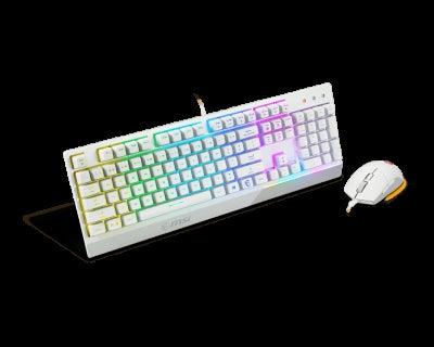 Kit Teclado Y Mouse Msi Gk30 Combo Vigor White Us