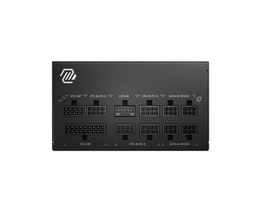 Fuente De Poder Msi Mag A850Gl Pcie5 Color Negro Compatible Con Tarjetas Rtx Serie 40 Full Modular 80 Plus Gold 5.0(16 Pin 600W) Atx 3.0.